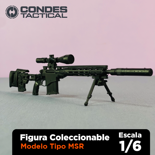 Fusil Remington MSR coleccionable en miniatura - Escala 1/6