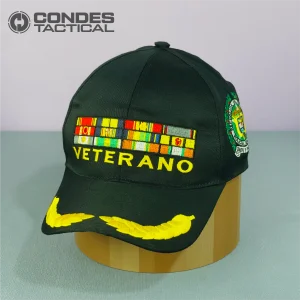 Gorra Negra con Visera VETERANO Colombia