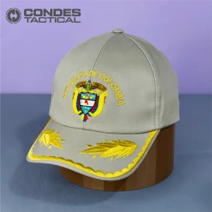Gorra Gris Claro con Visera Republica De Colombia