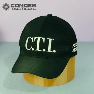 Gorra Negra con Visera CTI Policía Judicial Colombia